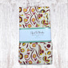 Organic Cotton Apron – Folk Print, Handmade in the UK