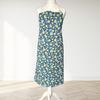 Organic Cotton Apron – Folk Print, Handmade in the UK