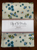 Blue Garden Floral Tea Towel