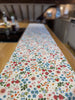 Floral Table Runner - Premium Organic Cotton Table Runner | UK Made