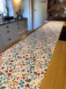 Floral Table Runner - Premium Organic Cotton Table Runner | UK Made