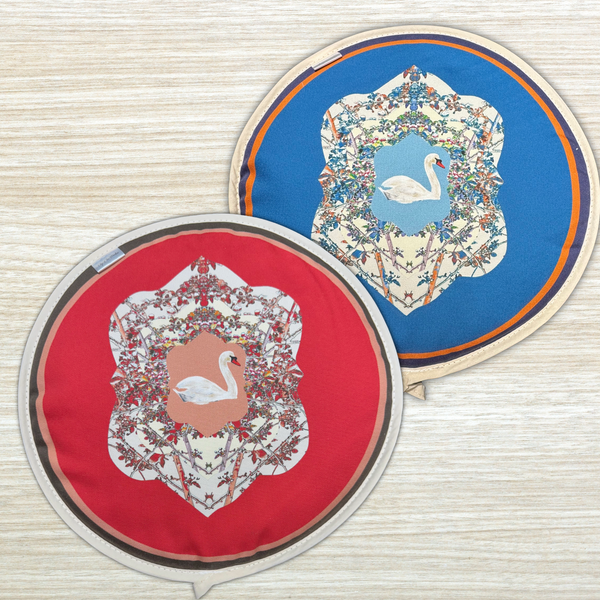 Swan Meadow AGA Hob Covers Pair – Organic Cotton | Made in UK