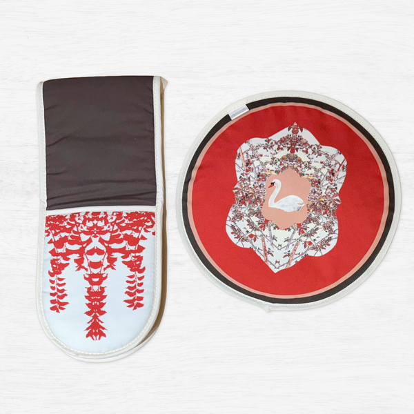 The Hearth Set – Hob Covers & Double Oven Gloves