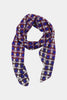 Indigo Geo Silk Scarf