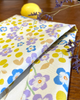 Lilac / Blue Floral Tea Towel