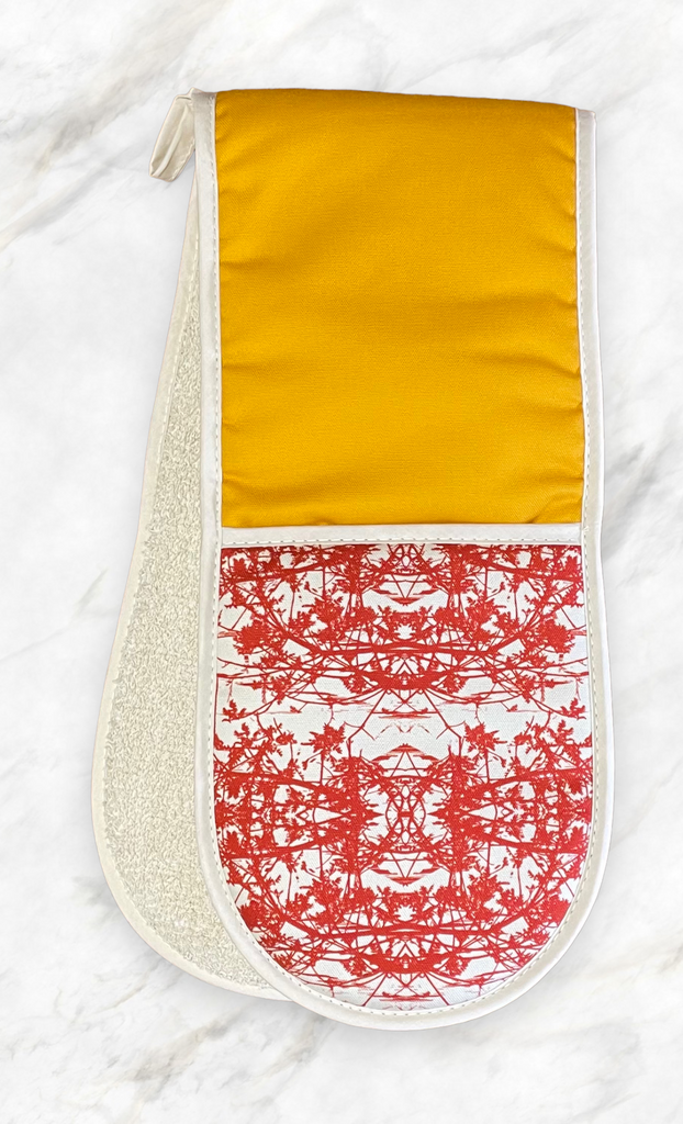 Oven Glove_ Saffron / Red