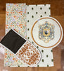 Chicken Print Hob Cover - pair